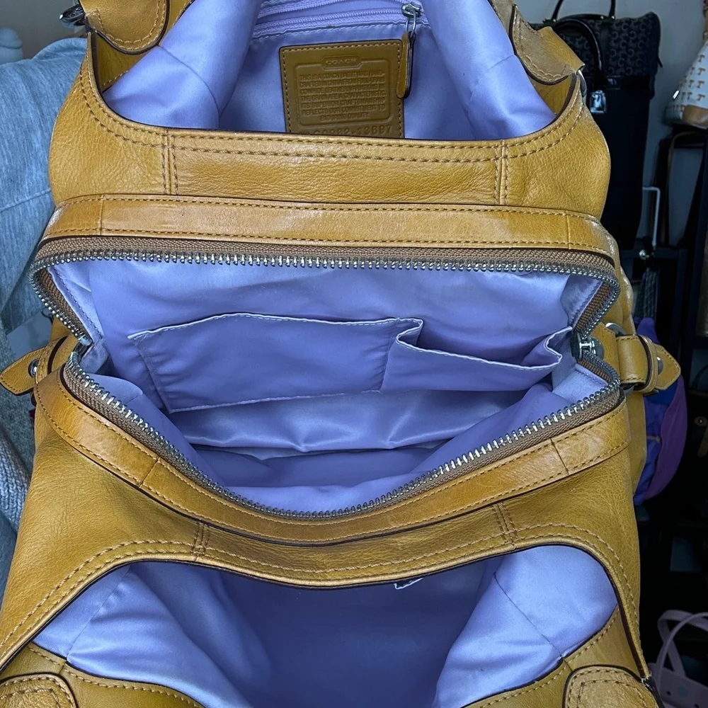 Coach Maggie Large Leather Hobo 2008 – Saffron (Style 13897) Orig Tag & Dustbag - Picture 5 of 12